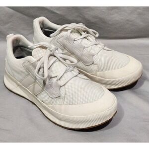 Sorel Out N About‎ III Womens Shoes Sz 9 White Canvas Waterproof Low Sneakers
